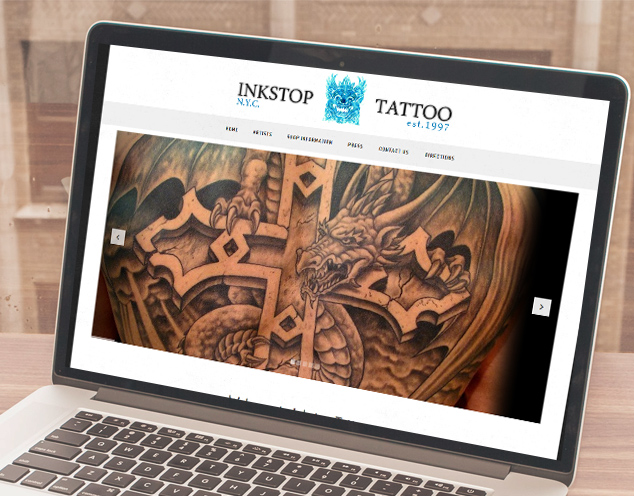 tattoo studio website development