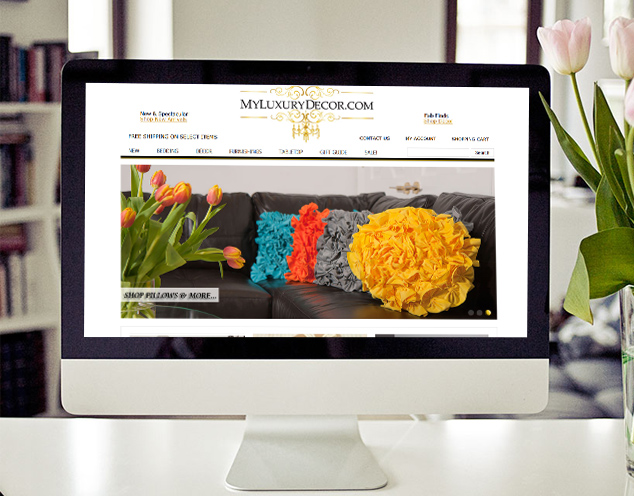 luxury decor website eCommerce
